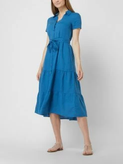 More & More Blusenkleid Aus Leinen - Lagune