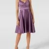 TROYDEN COLLECTION Cocktailkleid Mit Taillenpasse - Flieder