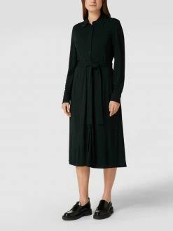 BOSS Langärmeliges Blusenkleid Aus Viskose-Mix Modell 'Eubana' - Bottle