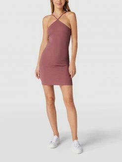 REVIEW Minikleid In Feinripp-Optik - Mauve