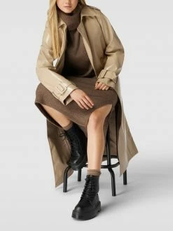 Only Strickkleid Mit Rollkragen In Midilänge Modell 'ONLBRANDIE' - Taupe