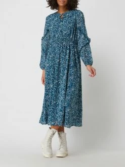 S.Oliver RED LABEL Midikleid Aus Chiffon - Petrol