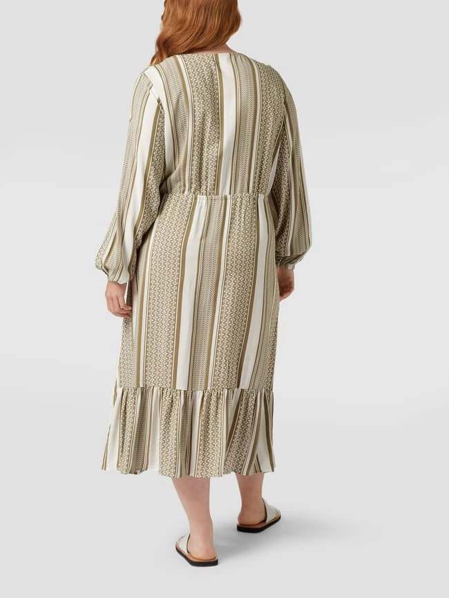 ONLY CARMAKOMA Midikleid Mit Kufiya-Muster - Olivgrün – Bild 5