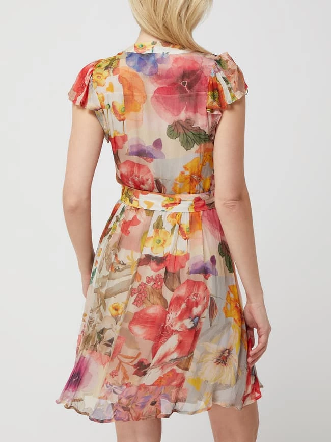 Frogbox Blusenkleid Aus Chiffon - Bleu – Bild 5