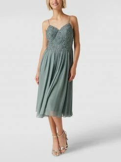 Laona Cocktailkleid Mit Floralen Stickereien Und Zierperlen - Schilf