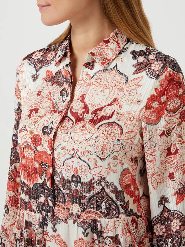 S.Oliver RED LABEL Kleid Mit Ornamentalem Muster - Offwhite – Bild 3