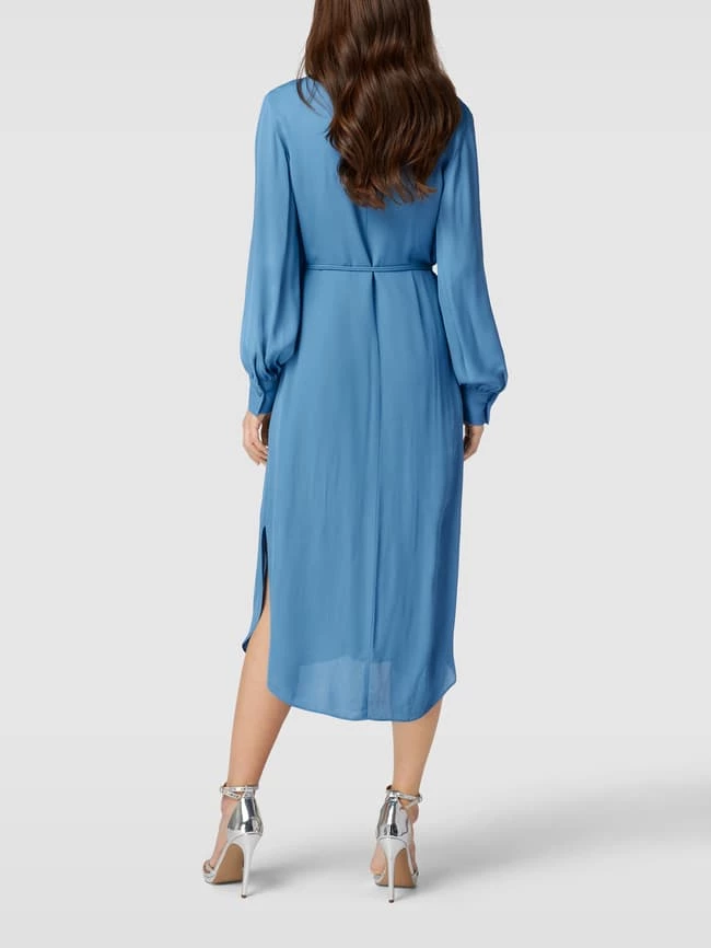 BOSS Midikleid Mit V-Ausschnitt Modell 'DIBANORA6' - Bleu – Bild 5