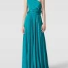 Jake*s Cocktail Abendkleid Mit Variabler Trage-Optik - Aqua Blau