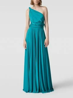 Jake*s Cocktail Abendkleid Mit Variabler Trage-Optik - Aqua Blau