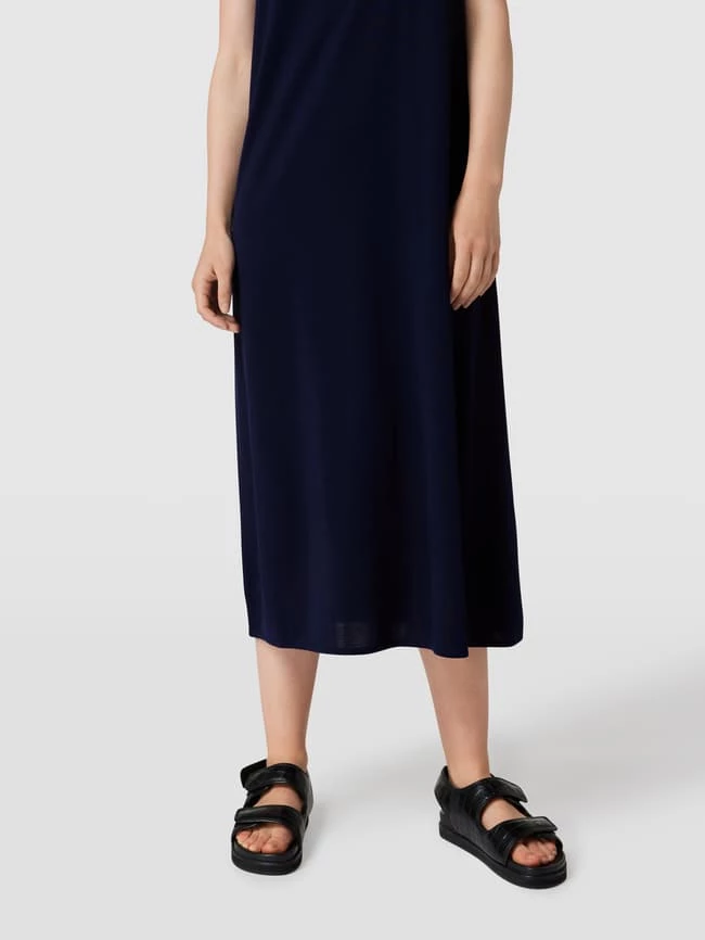 Drykorn Maxikleid Mit Rundhalsausschnitt Modell 'KEJONA' - Marineblau – Bild 3