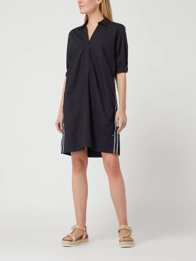 Broadway NYC Blusenkleid Mit 3/4-Arm - Marineblau