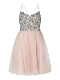 Mascara Cocktailkleid Mit Pailletten-Applikationen - Rosa
