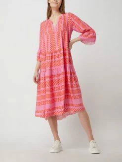 Miss Goodlife Midikleid Aus Viskose - Rosa