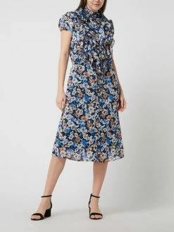 Saint Tropez Kleid Aus Chiffon Modell 'Lilja' - Blau