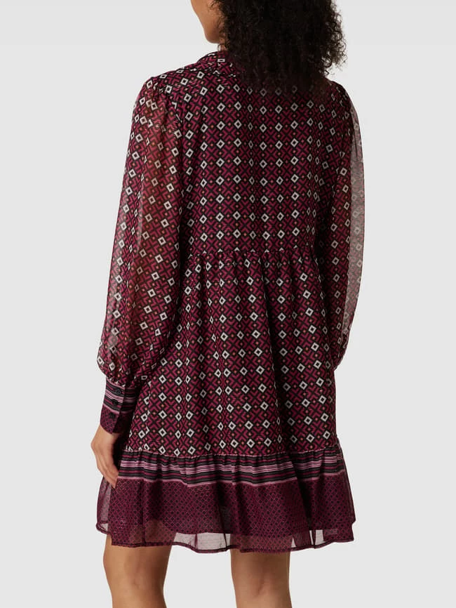 Liu Jo White Blusenkleid Mit Allover-Muster - Fuchsia – Bild 5