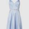 Luxuar Cocktailkleid Aus Taft - Hellblau