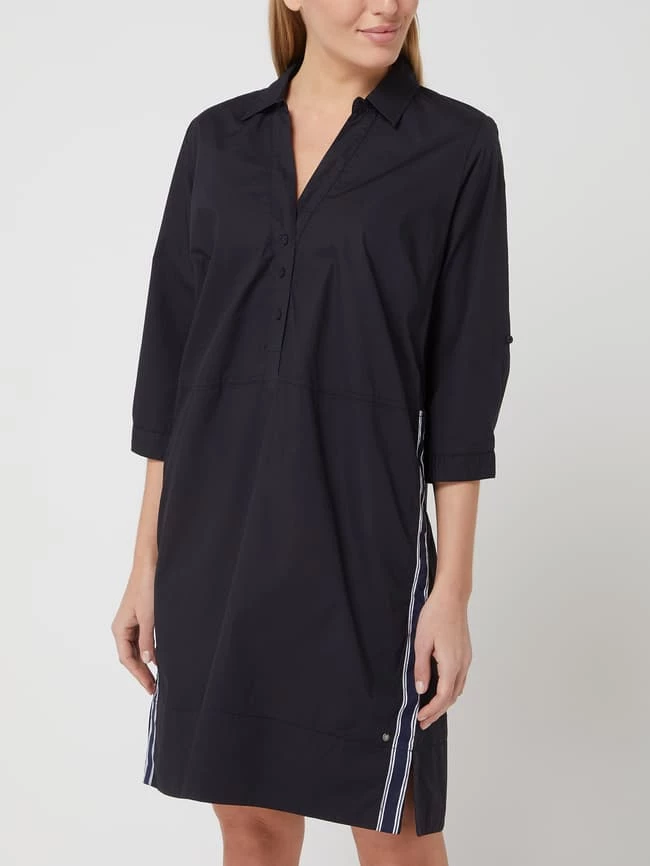 Broadway NYC Blusenkleid Mit 3/4-Arm - Marineblau – Bild 4