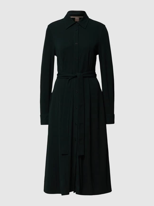 BOSS Langärmeliges Blusenkleid Aus Viskose-Mix Modell 'Eubana' - Bottle – Bild 2