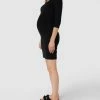 Mamalicious Umstands-Kleid Mit Raffungen - Schwarz