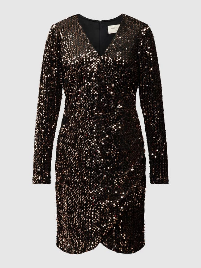 FREE/QUENT Minikleid Mit Paillettenbesatz Modell 'Evaly' - Schwarz – Bild 2
