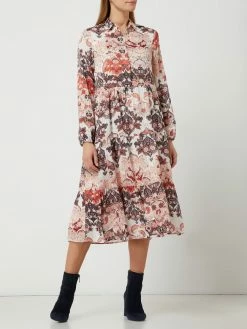 S.Oliver RED LABEL Kleid Mit Ornamentalem Muster - Offwhite