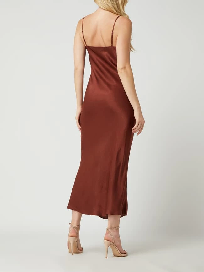 Bardot Kleid Aus Viskose Modell 'Anja' - Mittelbraun – Bild 4