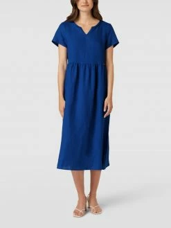 Cinque Midikleid Mit Label-Applikation - Royalblau