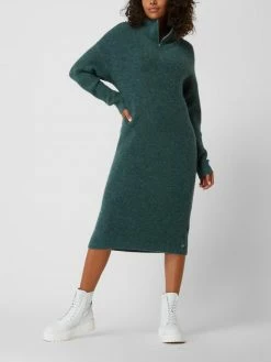 Tom Tailor Denim Strickkleid In Melange-Optik - Dunkelgrün