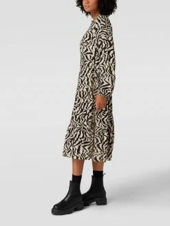 More & More Midikleid Mit Allover-Muster - Offwhite