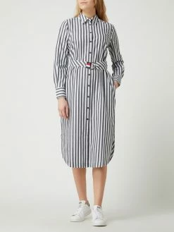 Tommy Hilfiger Blusenkleid Aus Popeline - Marineblau