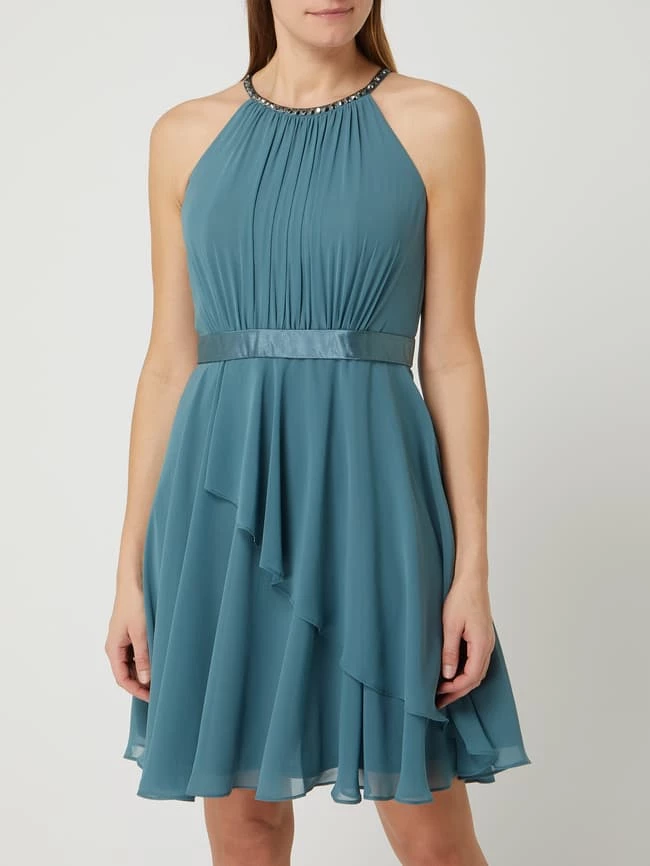 Jake*s Cocktail Cocktailkleid Aus Chiffon Mit Pailletten - Bottle – Bild 4