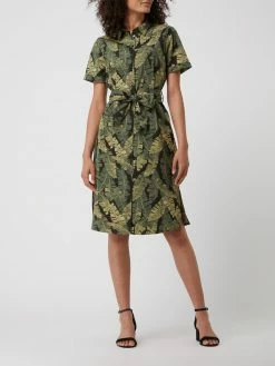 Object Blusenkleid Mit Allover-Muster Modell 'Fana' - Schwarz