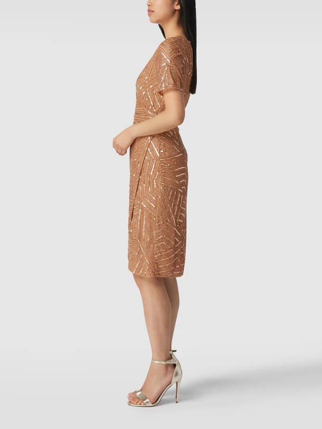 LACE & BEADS Cocktailkleid Mit Pailletten Und Ziersteinen - Rosa – Bild 4