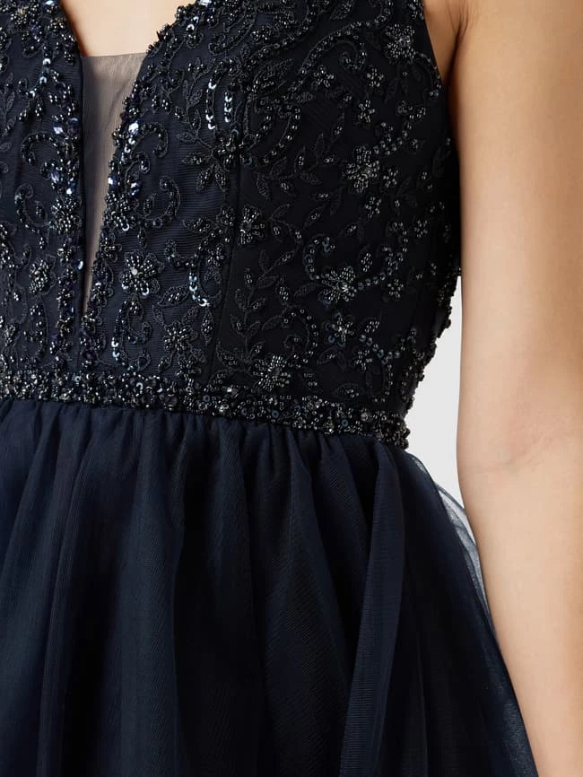 Laona Cocktailkleid Mit Zierbesatz - Dunkelblau – Bild 3
