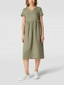 Cinque Midikleid Mit Label-Applikation - Olivgrün