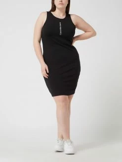 Calvin Klein Jeans Plus PLUS SIZE Kleid Mit Logo - Schwarz
