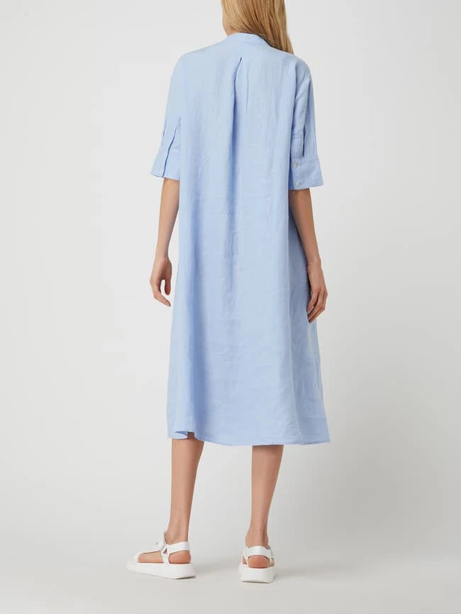 MAERZ Muenchen Blusenkleid Aus Leinen - Hellgelb 6 MAERZ Muenchen Blusenkleid Aus Leinen - Hellgelb – Bild 4