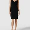 TROYDEN COLLECTION Cocktailkleid Mit Spaghettiträgern - Schwarz