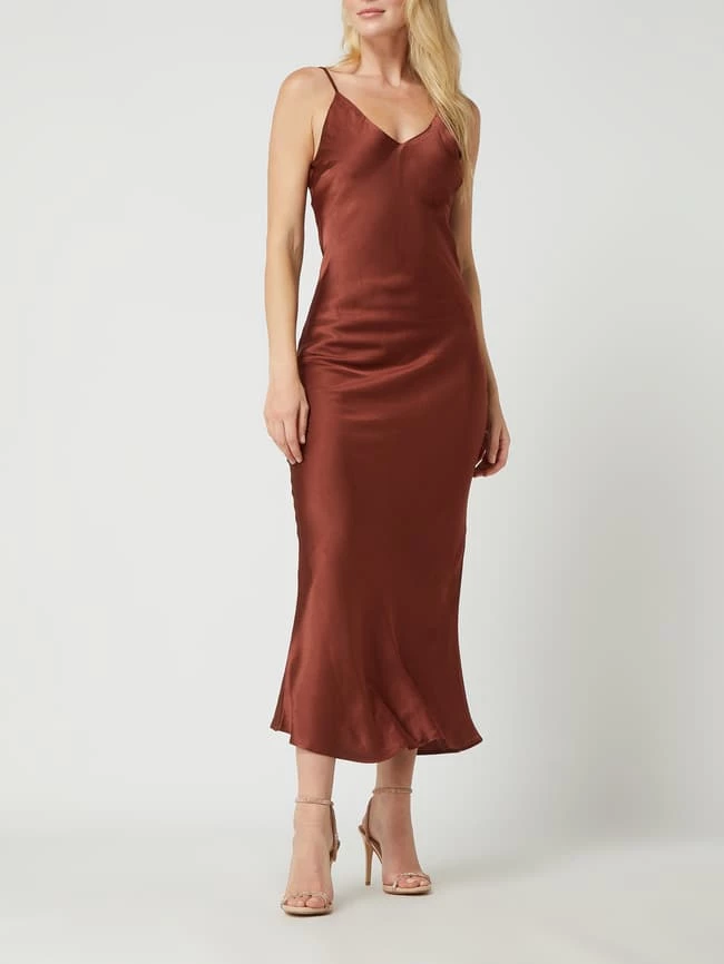 Bardot Kleid Aus Viskose Modell 'Anja' - Mittelbraun