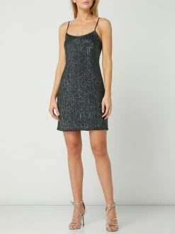 LACE & BEADS Cocktailkleid Aus Mesh Mit Zierperlen - Dunkelblau