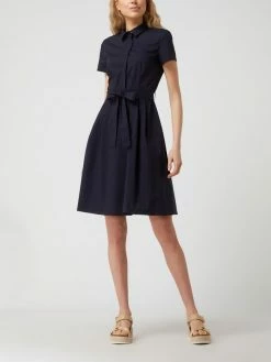 Montego Blusenkleid Mit Gürtel - Marineblau