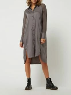 Levete Room Blusenkleid Mit Ärmeln Aus Mesh - Olivgrün