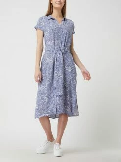 Saint Tropez Blusenkleid Aus Viskose - Bleu