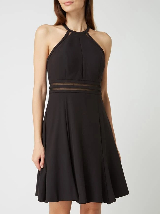 TROYDEN COLLECTION Cocktailkleid Mit Mesheinsätzen - Schwarz – Bild 4