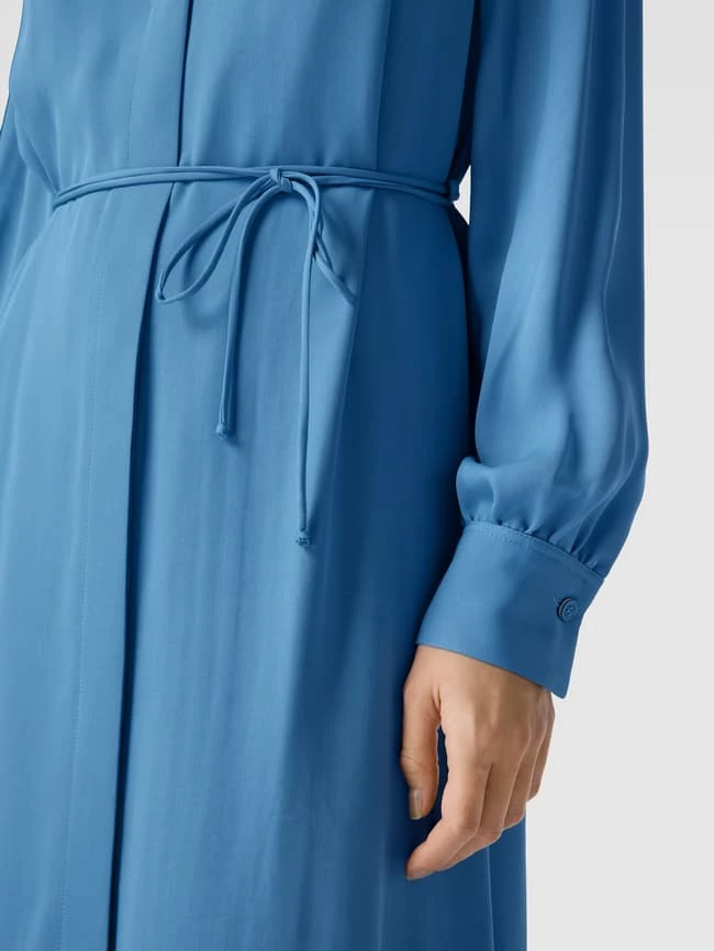 BOSS Midikleid Mit V-Ausschnitt Modell 'DIBANORA6' - Bleu – Bild 3