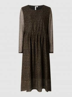 ONLY CARMAKOMA PLUS SIZE Kleid Mit Leopardenmuster Modell 'Cardolly' - Schwarz