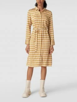 Montego Midikleid Mit Allover-Muster - Grün