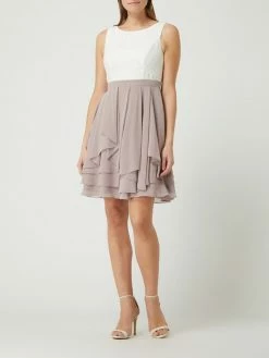 Jake*s Cocktail Cocktailkleid Aus Spitze Und Chiffon - Mauve