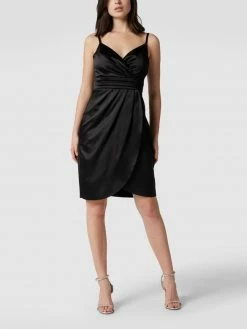 TROYDEN COLLECTION Cocktailkleid Mit Spaghettiträgern - Schwarz