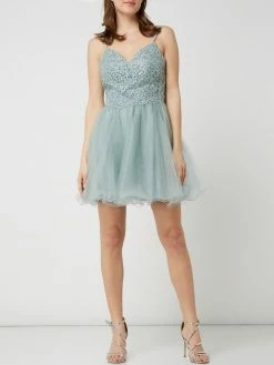 Laona Cocktailkleid Aus Tüll Mit Stickereien - Türkis